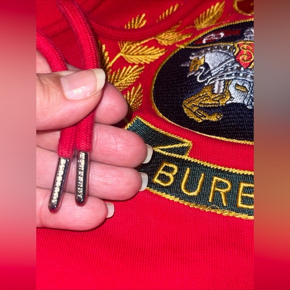 BURBERRY hoodie M Cotton red Style 8003488 - Picture 14 of 16